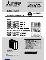 Предварительный просмотр 1 страницы Mitsubishi Electric MXZ-2E53VAHZ Service Manual