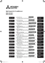 Mitsubishi Electric MXZ-2HA40VF Installation Manual предпросмотр