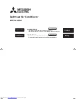 Mitsubishi Electric MXZ-2HJ40VA Installation Manual preview