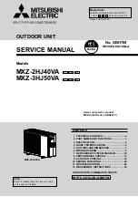 Предварительный просмотр 1 страницы Mitsubishi Electric MXZ-2HJ40VA Service Manual