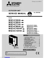 Mitsubishi Electric MXZ-3C54VA Service Manual предпросмотр