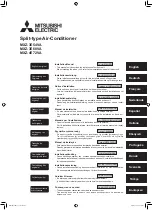 Mitsubishi Electric MXZ-3E54VA Installation Manual предпросмотр