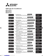 Предварительный просмотр 1 страницы Mitsubishi Electric MXZ-3F54VF Installation Manual