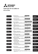 Mitsubishi Electric MXZ-3HJ50VA Installation Manual предпросмотр