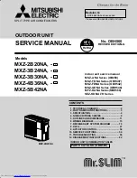 Предварительный просмотр 1 страницы Mitsubishi Electric MXZ-5B42NA Service Manual