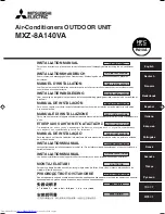 Mitsubishi Electric MXZ-8A140VA Installation Manual предпросмотр