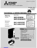 Mitsubishi Electric MXZ-8B48NA Technical & Service Manual предпросмотр