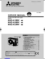 Mitsubishi Electric MXZ-A18WV Service Manual предпросмотр