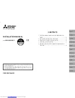 Предварительный просмотр 1 страницы Mitsubishi Electric MXZ-A26/32WV Installation Manual