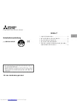 Предварительный просмотр 9 страницы Mitsubishi Electric MXZ-A26/32WV Installation Manual