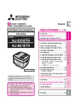 Preview for 1 page of Mitsubishi Electric NJ-EE107H Instruction Manual