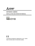 Mitsubishi Electric NM-C110 Installation And Operation Manual preview