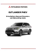 Preview for 1 page of Mitsubishi Electric OUTLANDER PHEV Dismantling Manual