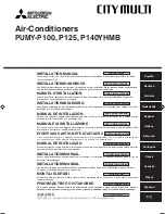 Preview for 1 page of Mitsubishi Electric P140YHMB Installation Manual