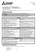 Preview for 1 page of Mitsubishi Electric PAC-SE41TS-E Installation Manual