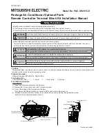 Предварительный просмотр 1 страницы Mitsubishi Electric PAC-SH29TC-E Installation Manual