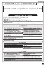 Preview for 1 page of Mitsubishi Electric PAC-SJ95MA-E Installation Manual