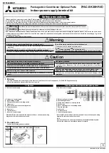 Preview for 1 page of Mitsubishi Electric PAC-SK38HR-R Manual