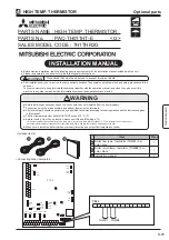 Mitsubishi Electric PAC-TH011HT-E Installation Manual preview