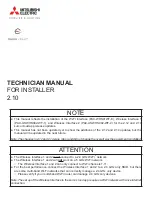 Mitsubishi Electric PAC-USWHS002-WF-1 Technician Manual preview