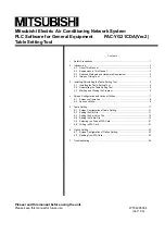 Предварительный просмотр 1 страницы Mitsubishi Electric PAC-YG21CDA Manual