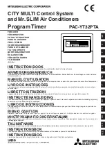 Предварительный просмотр 1 страницы Mitsubishi Electric PAC-YT32PTA Instruction Book