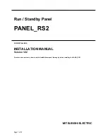 Mitsubishi Electric PANEL_RS2 Installation Manual preview