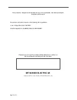 Preview for 25 page of Mitsubishi Electric PANEL_RS2 Installation Manual