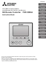 Preview for 1 page of Mitsubishi Electric PAR-32MAA Instruction Book