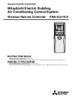 Mitsubishi Electric PAR-SL97A-E Instruction Book preview