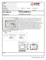 Mitsubishi Electric PAR-U01MEDU-J Information preview