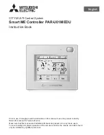 Preview for 1 page of Mitsubishi Electric PAR-U01MEDU Smart ME Instruction Book