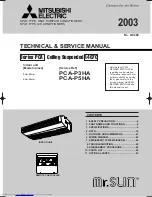 Mitsubishi Electric PCA-P3HA Technical & Service Manual предпросмотр