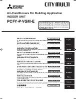Mitsubishi Electric PCFY-P VGM-E Installation Manual preview