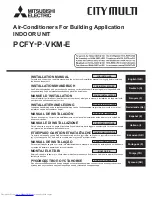 Mitsubishi Electric PCFY-P-VKM-E Installation Manual предпросмотр