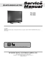 Mitsubishi Electric PD-4265 Service Manual preview