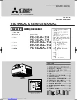 Mitsubishi Electric PE-3EJA Technical & Service Manual предпросмотр