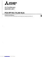 Mitsubishi Electric PEA-RP170 Operation Manual предпросмотр