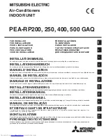 Mitsubishi Electric PEA-RP200 GAQ Installation Manual предпросмотр