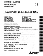 Mitsubishi Electric PEA-RP400 GA Installation Manual preview