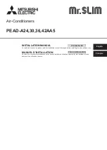 Предварительный просмотр 1 страницы Mitsubishi Electric PEAD-42AA5 Installation Manual