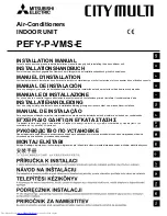 Mitsubishi Electric PEFY-P-VMS-E Installation Manual предпросмотр