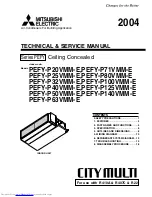 Mitsubishi Electric PEFY-P100VMM-E Service Manual предпросмотр