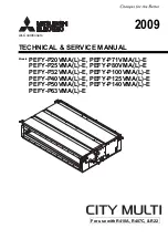 Mitsubishi Electric PEFY-P124VMAL-E Technical & Service Manual предпросмотр