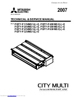 Предварительный просмотр 1 страницы Mitsubishi Electric PEFY-P15VMS1(L)-E Technical & Service Manual