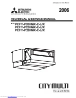 Предварительный просмотр 1 страницы Mitsubishi Electric PEFY-P20VMR-E-L Technical & Service Manual