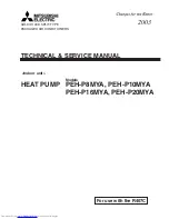 Mitsubishi Electric PEH-P10MYA Technical & Service Manual предпросмотр