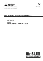 Preview for 1 page of Mitsubishi Electric PEH-P10YE Technical & Service Manual