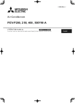 Mitsubishi Electric PEV-P200YM-A Operation Manual предпросмотр