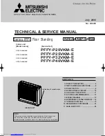 Mitsubishi Electric PFFY-P20VKM-E Service Manual preview